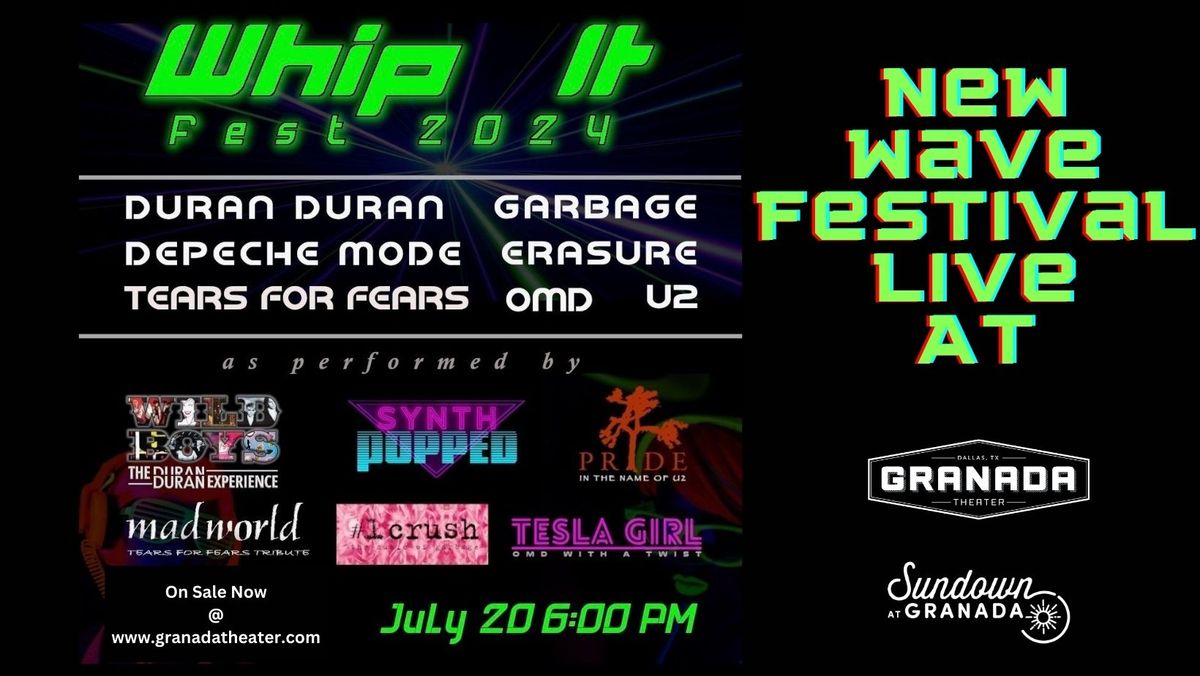 Whip It Fest 2024 - New Wave Festival | Granada Theater | Dallas, TX