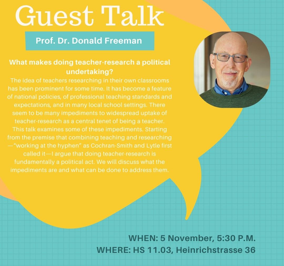 Guest Talk with Prof. Dr. Donald Freeman