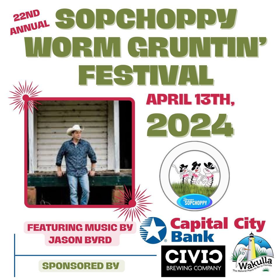 Sopchoppy Worm Gruntin’ Festival 2024, 33 Rose Street, Sopchoppy, FL