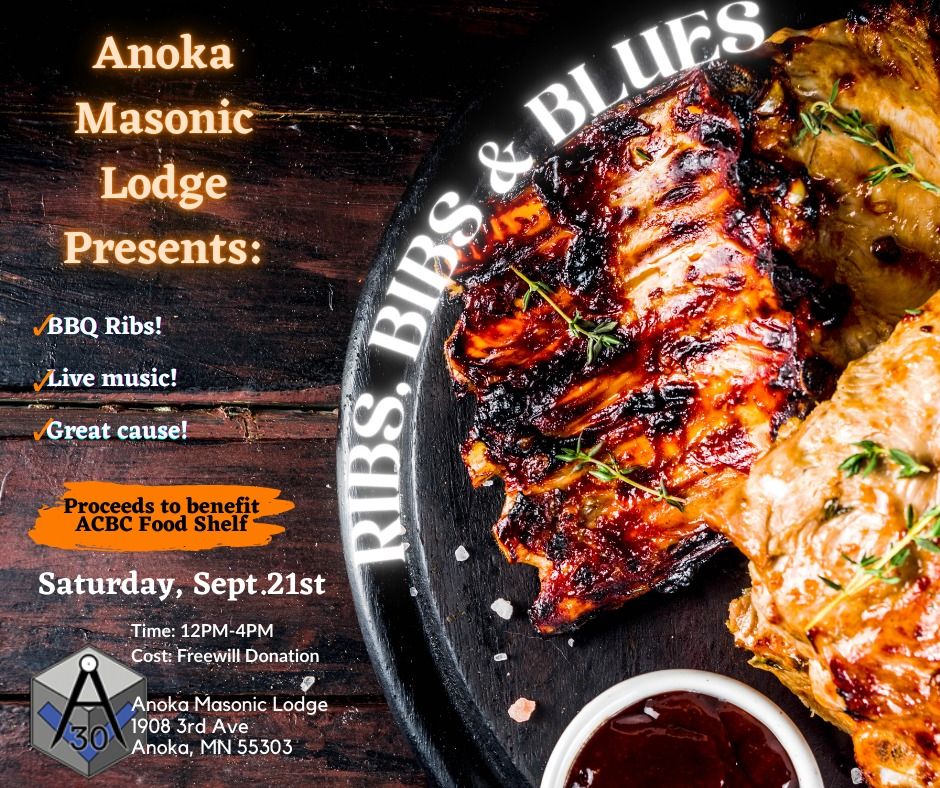 Ribs, Bibs & Blues presented by Anoka Masonic Lodge