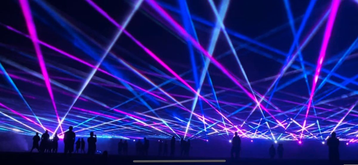 Laser Light Show at River Falls Days 