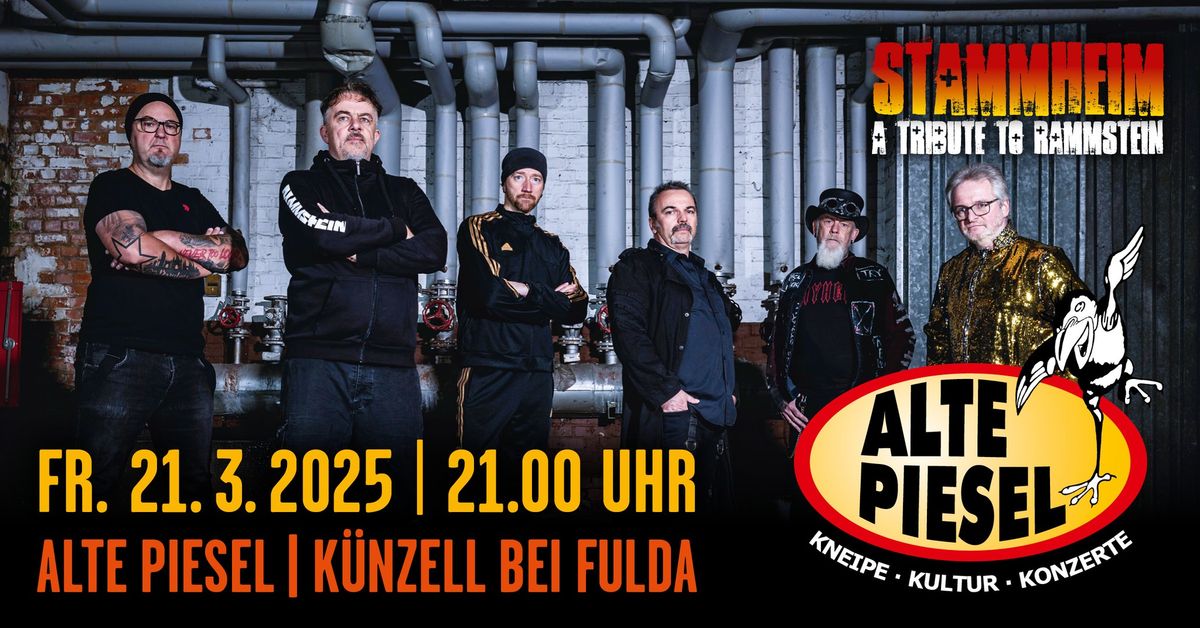 Stammheim live \u2013 a tribute to Rammstein \u2013 in der Alten Piesel K\u00fcnzell