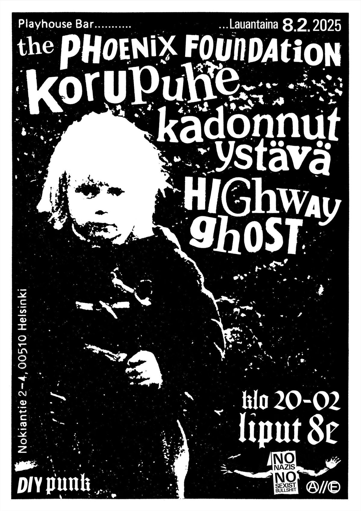 The Phoenix Foundation, Korupuhe, Highway Ghost, Kadonnut Yst\u00e4v\u00e4 @ Playhouse Bar