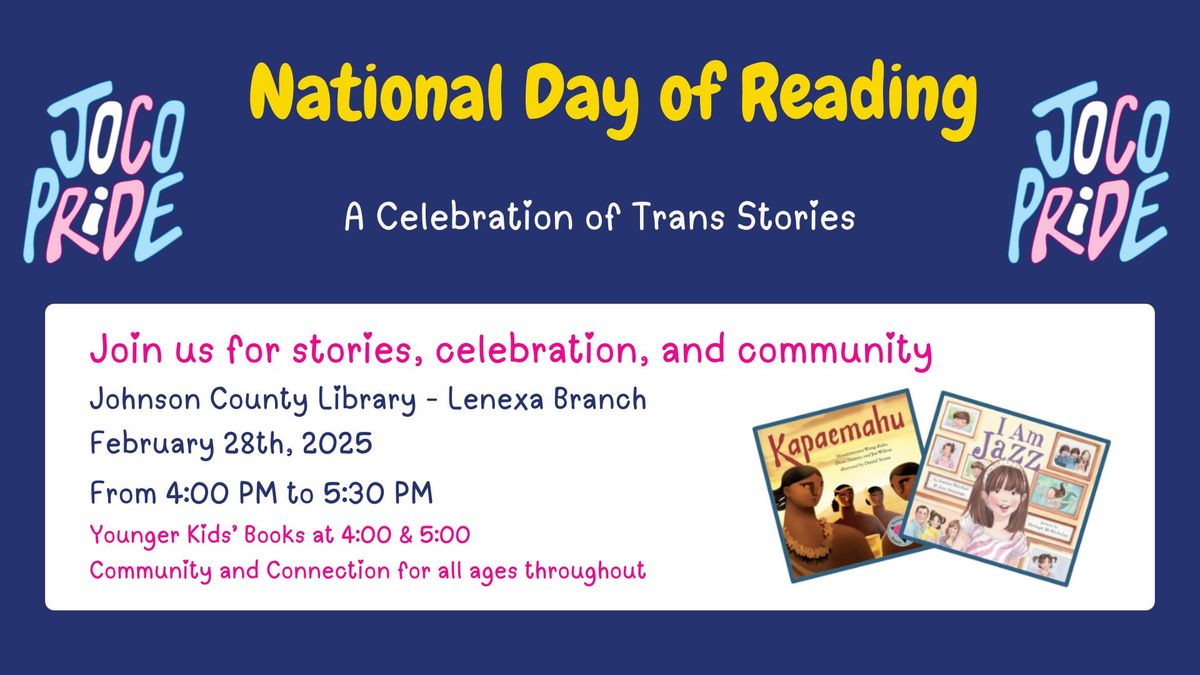 National Day of Reading by JoCo Pride