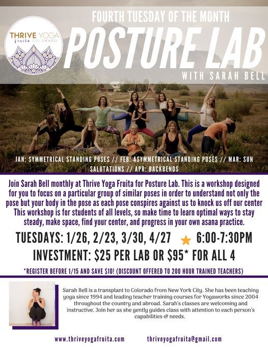 Yoga Posture Lab: Asymmetrical Standing Poses, Thrive Yoga Fruita ...
