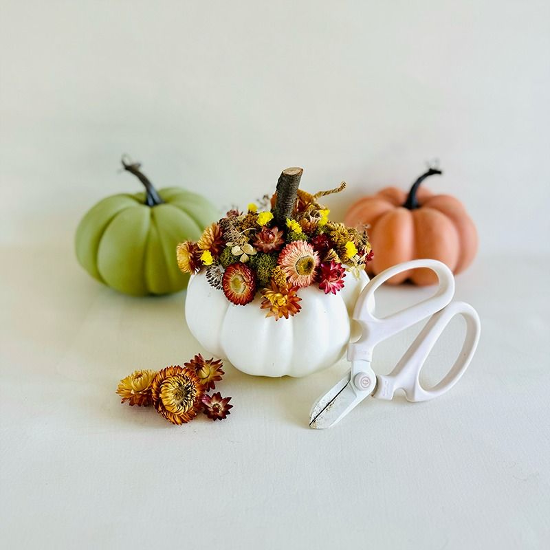 Dried Floral Pumpkins