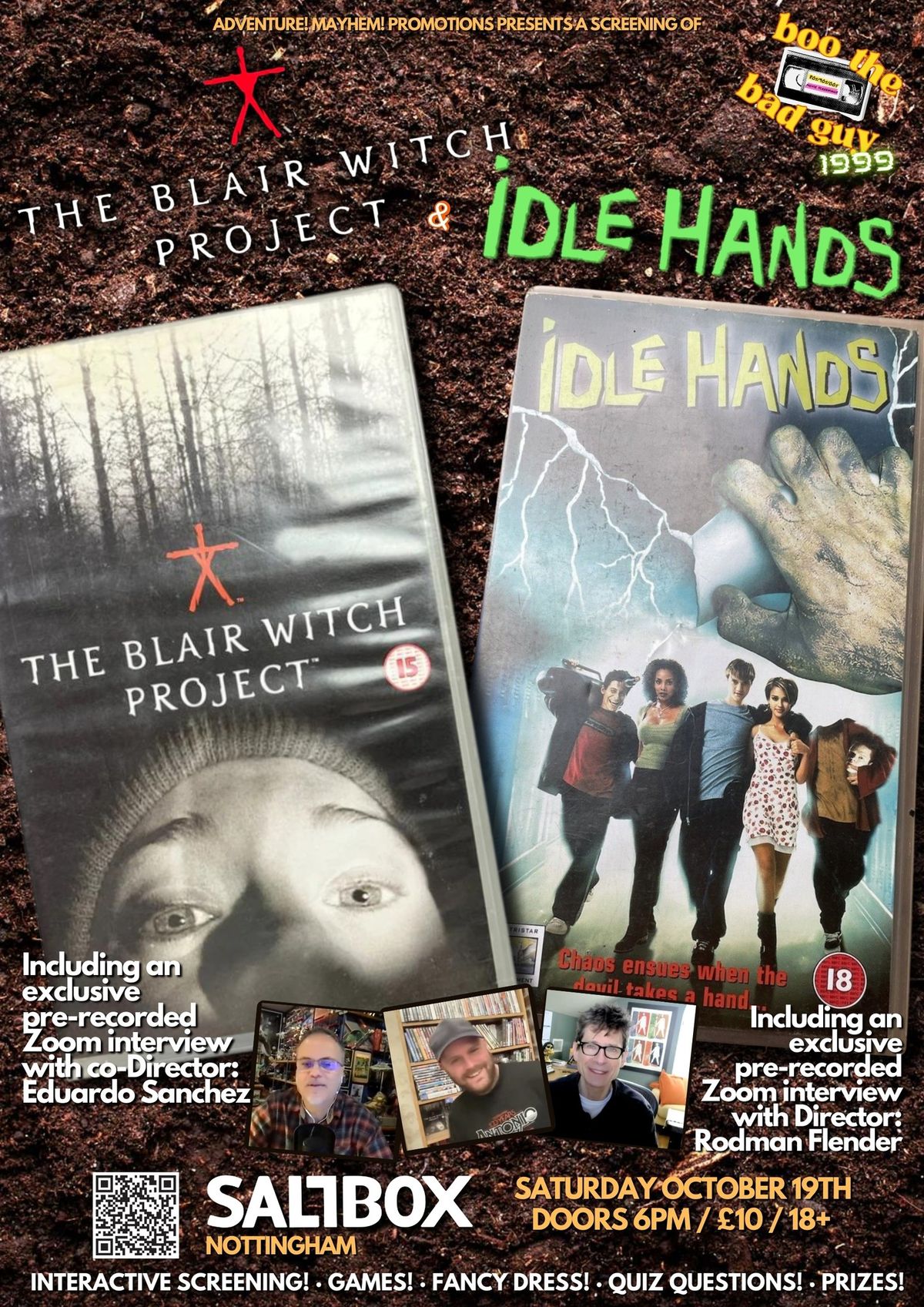 BTBG Presents: The Blair Witch Project & Idle Hands + exclusive Director Zoom interview