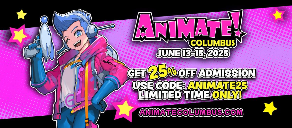 Join Us at Animate! Columbus June 13-15, 2025