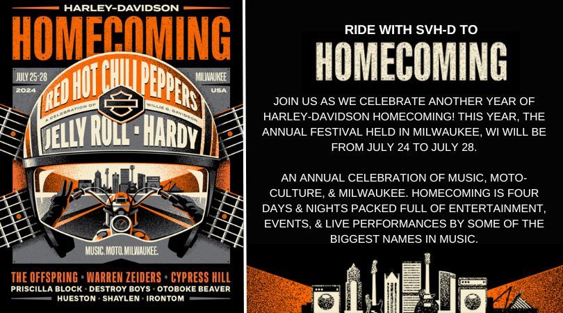 Ride with SVH-D to Homecoming