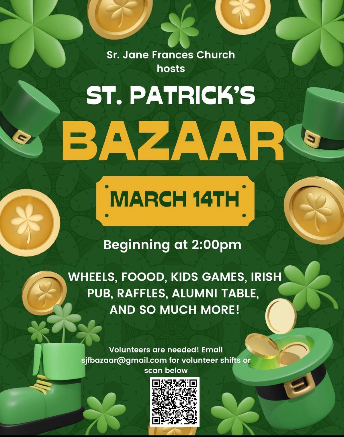 Annual St. Patrick\u2019s Day Bazaar 