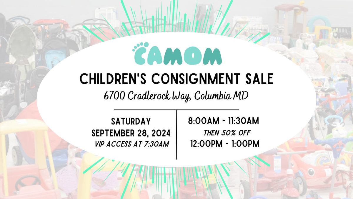 Fall 2024 CAMOM Consignment Sale