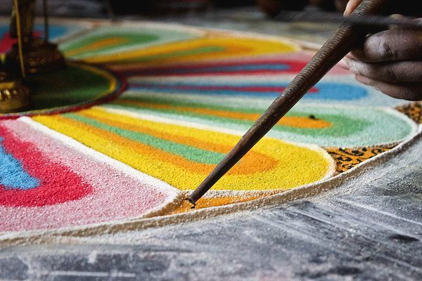 Sand Mandala Creation & Viewing Daily from 10:30 - 7:30 (unless noted) \/ Folsom Location