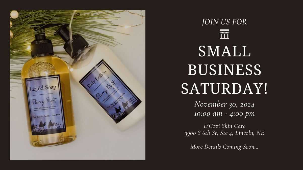 Small Business Saturday at D'Covi