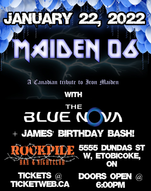 Maiden 06 \/ Tribute to Iron Maiden, The Blue Nova