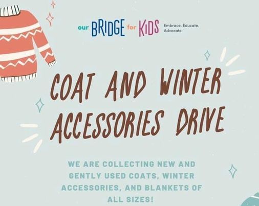 Drop off Winter Coats\/Accessories to OurBridge Kids