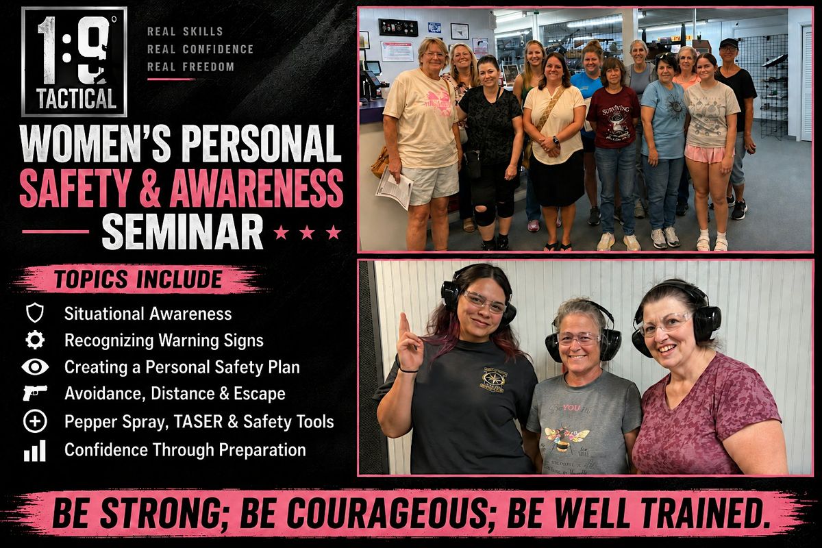 Womens Personal Safety & Awareness Seminar, Crossfire Shooting Sports ...