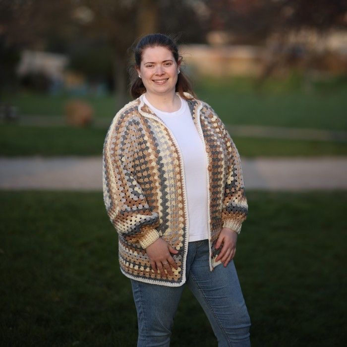 Crochet-Along Hexagon Cardigan