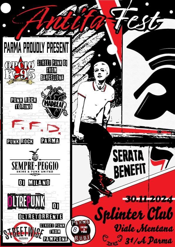 \u2605 Antifa fest \u2605 | 30 novembre | Parma