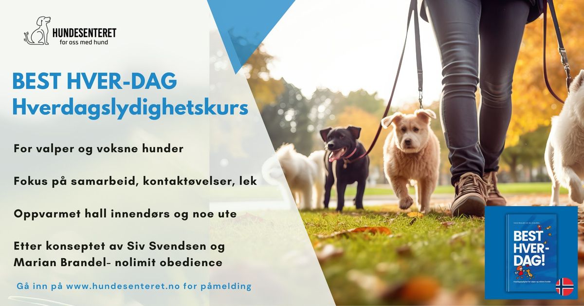 Best hver dag - Hverdagslydighetskurs (ledige plasser)