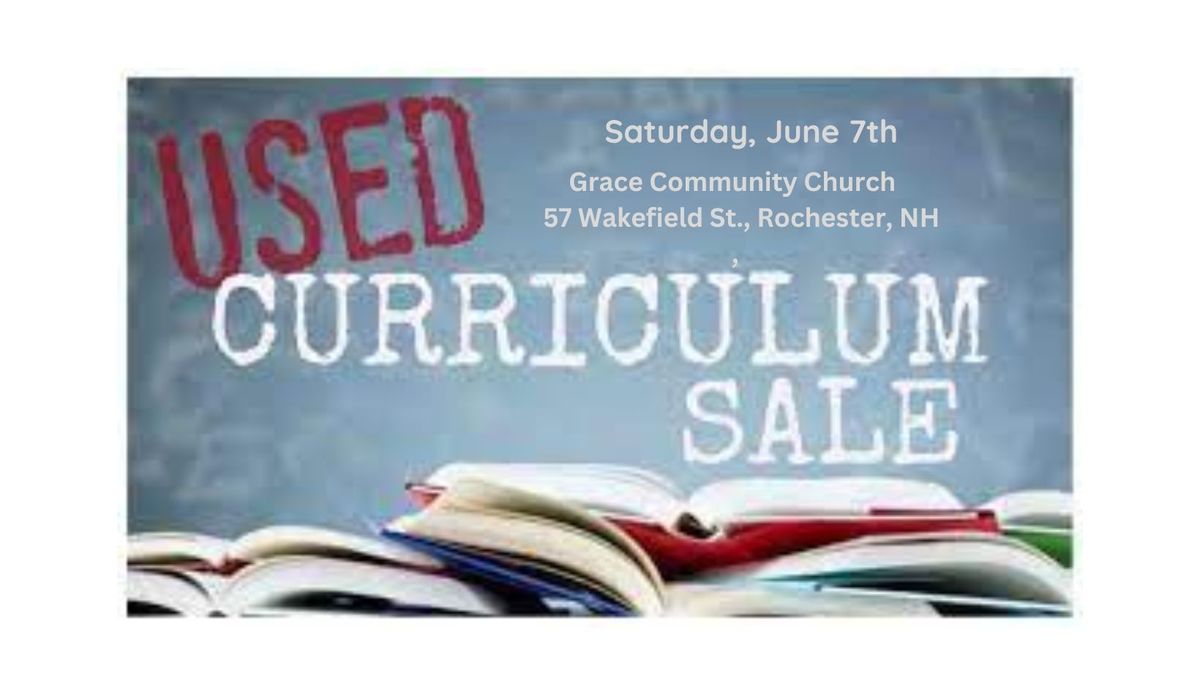 Homeschool Used Curriculum Sale