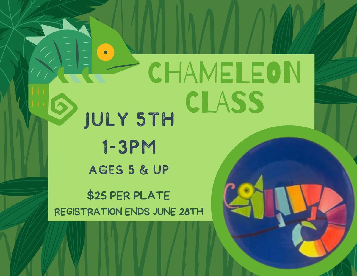 Kids Chameleon painting class