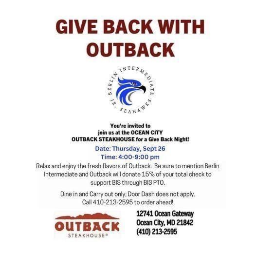 Outback Dine Out Fundraiser