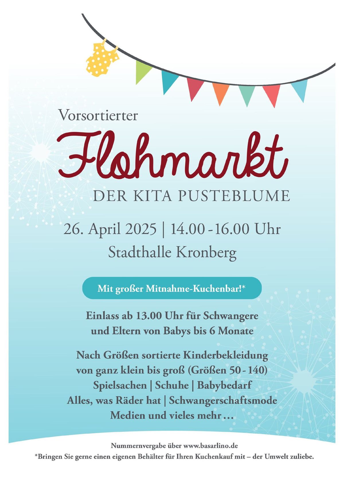 Sortierter Flohmarkt der Kita Pusteblume