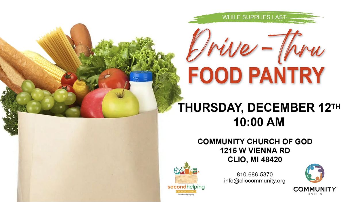 FREE Drive-Thru Mobile Food Pantry