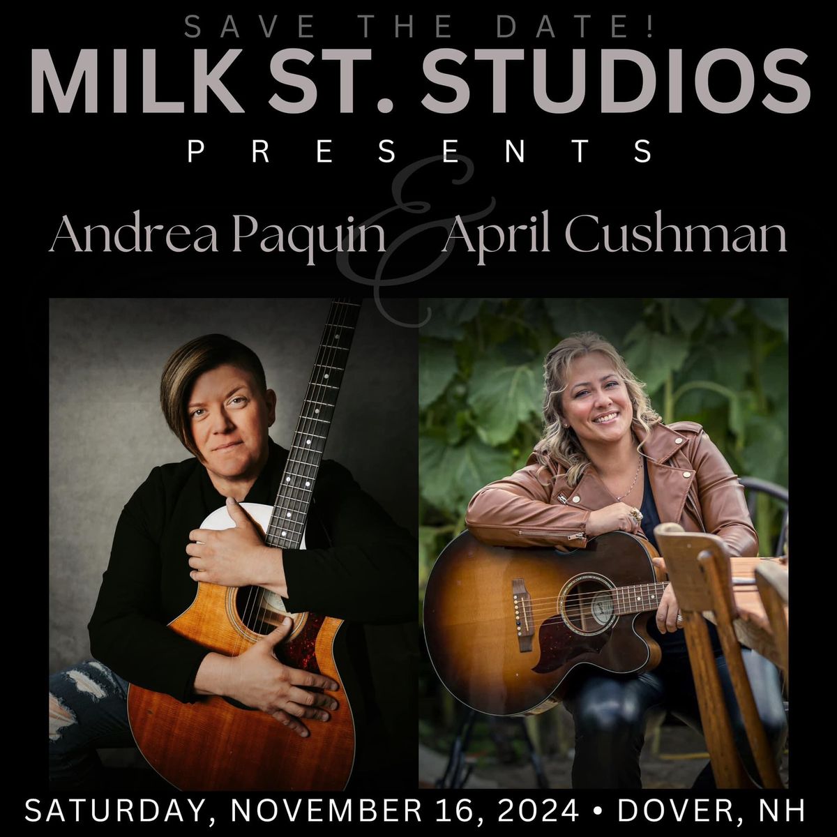 Andrea Paquin and April Cushman Live at Milk St. Studios