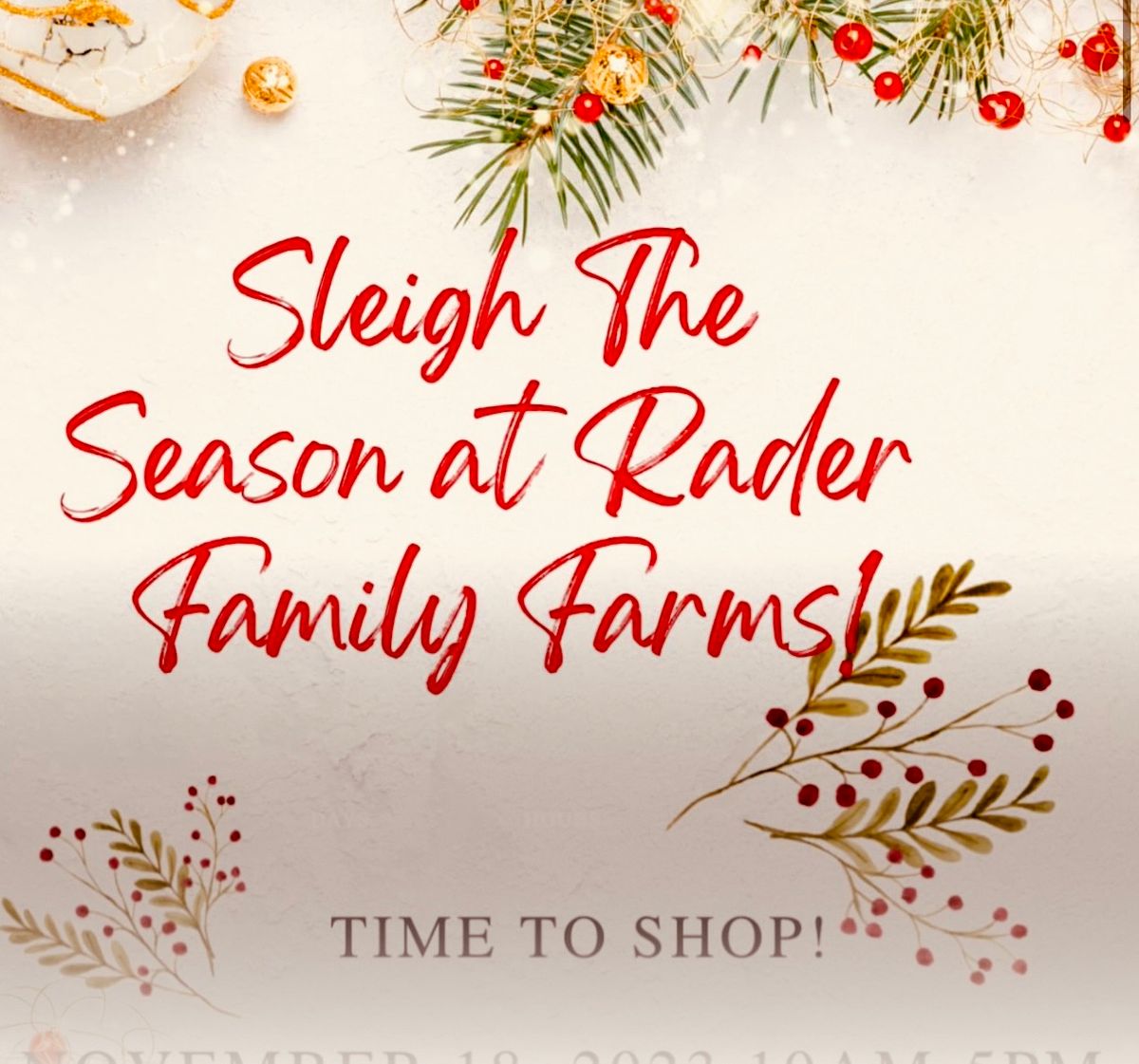 Sleigh The Season Shopping Event