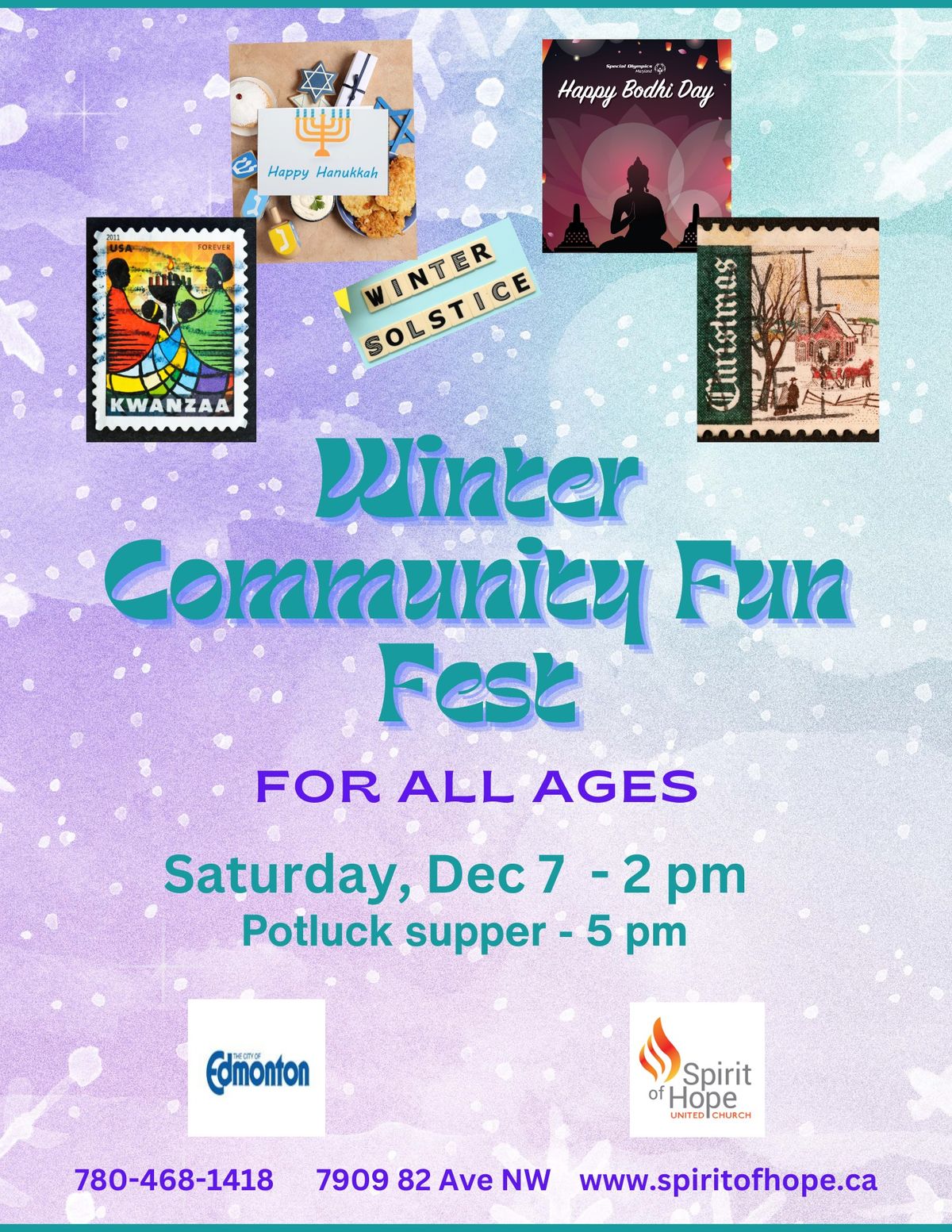 Winter Community Fun Fest and Potluck Supper