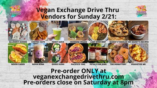 Vegan Exchange Drive Thru