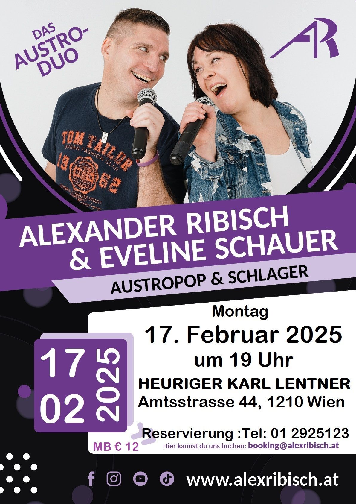 Alex Ribisch & Eveline Schauer LIVE Musikmontag beim Heurigen Karl Lentner