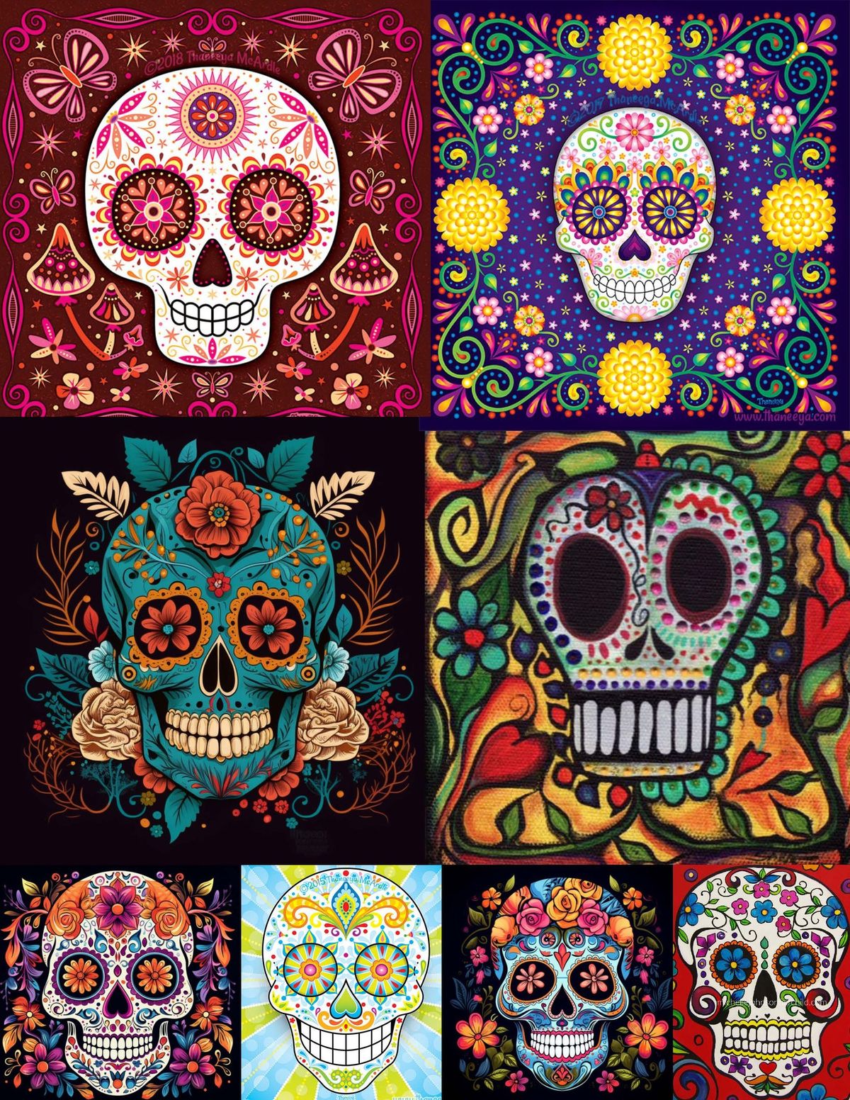 PAINT NIGHT OUT! "Day of the Dead" with Mickey & Laura