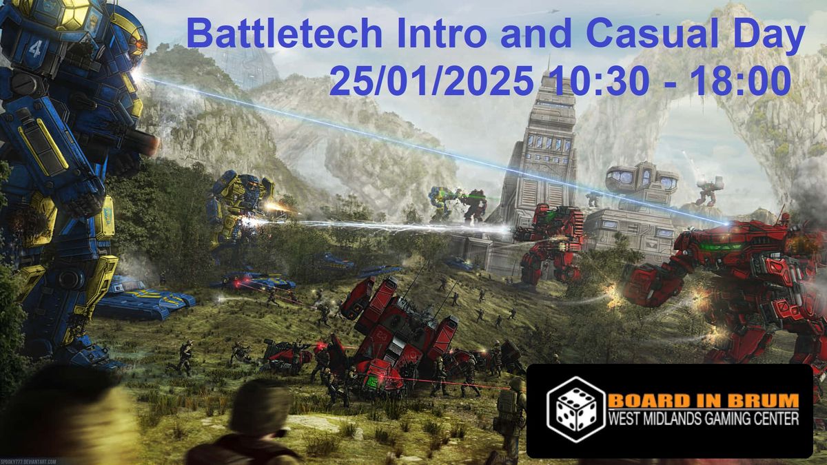 Battletech Intro and Casual Classic and Alpha Strike Day 