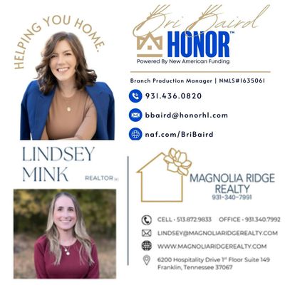 Lindsey Mink and Bri Baird