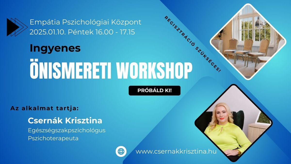 \u00d6nismereti workshop - Pr\u00f3b\u00e1ld ki, hogyan zajlik egy \u00f6nismereti alkalom!