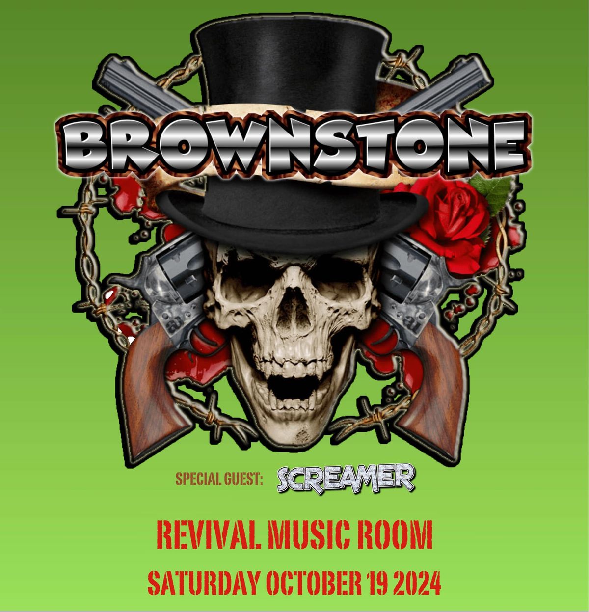 Brownstone Tribute to Guns n' Roses with guests Screamer