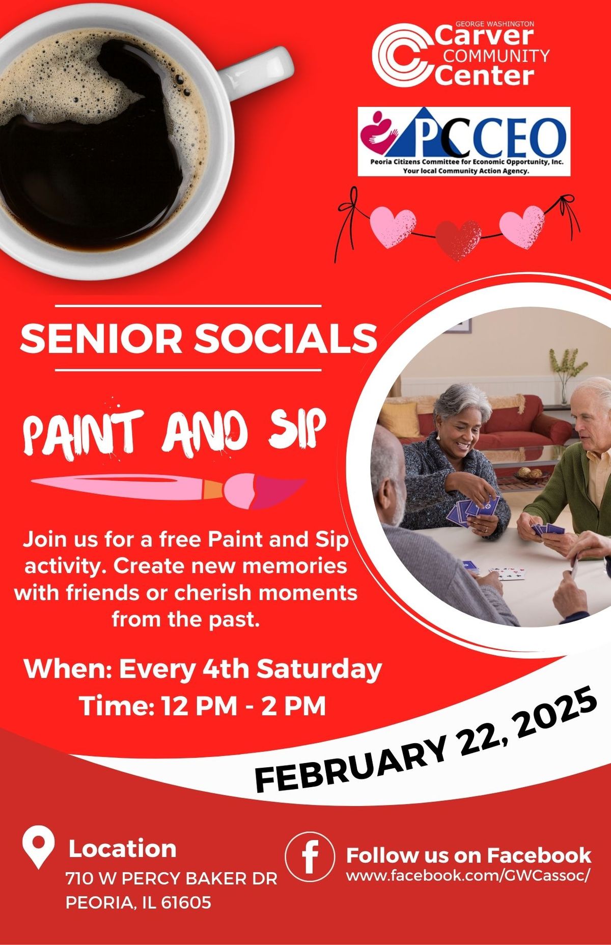 Senior Socials - Free Paint and Sip