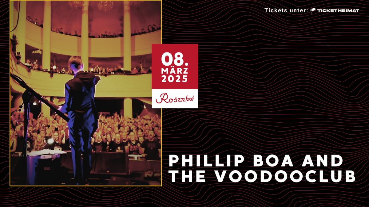 Phillip Boa and the Voodooclub \u2022 08.03.2025 \u2022 Rosenhof Osnabr\u00fcck