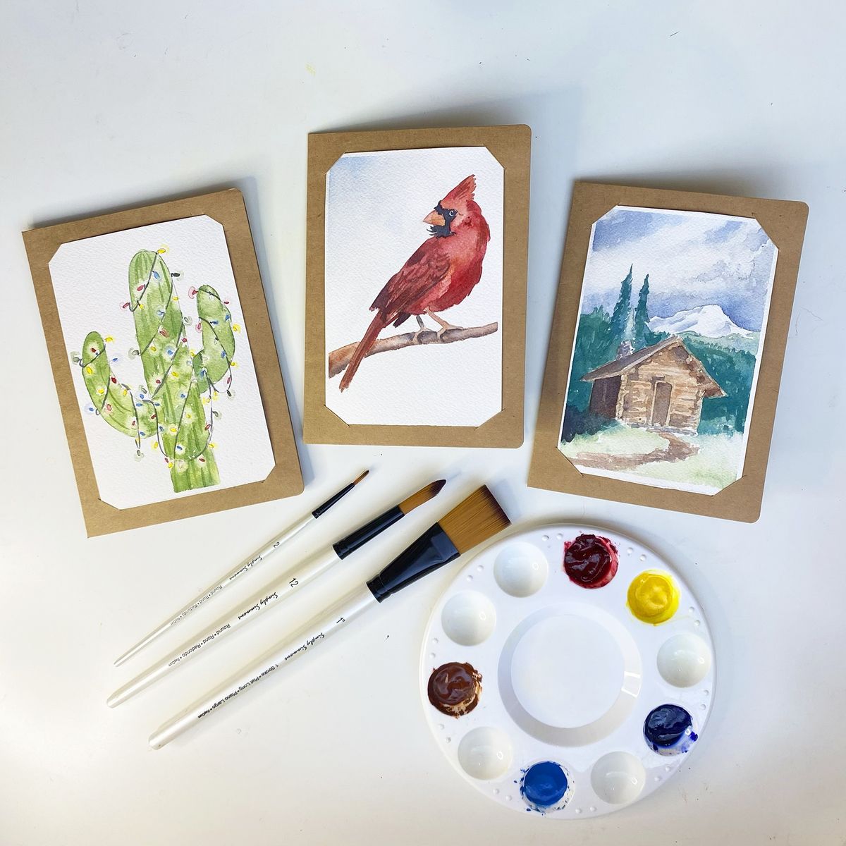 Watercolors Made Easy: Christmas Cards (West Salem)