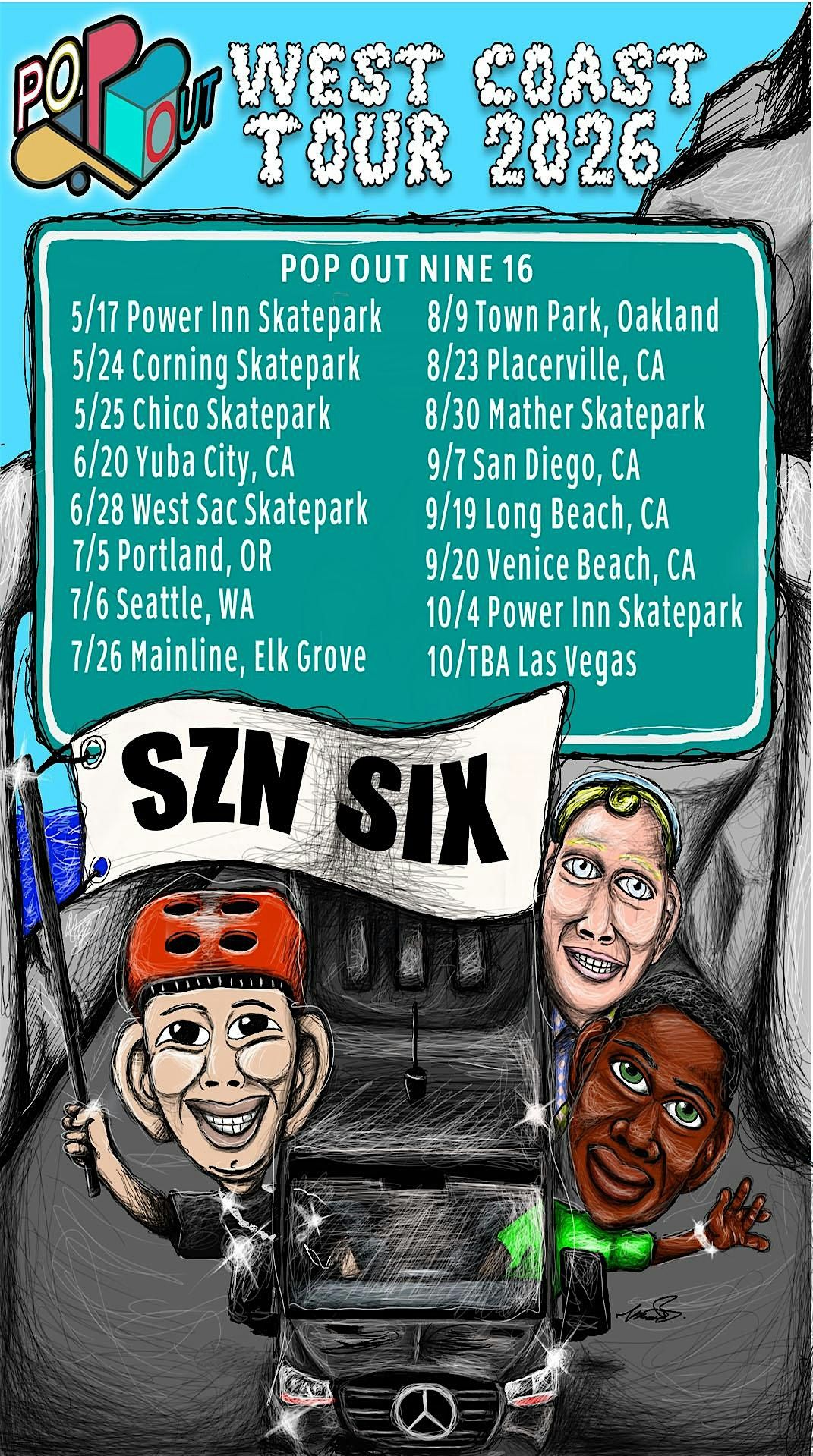 POP OUT SZN 6 WC TOUR STOP 9: TOWN PARK, OAKLAND