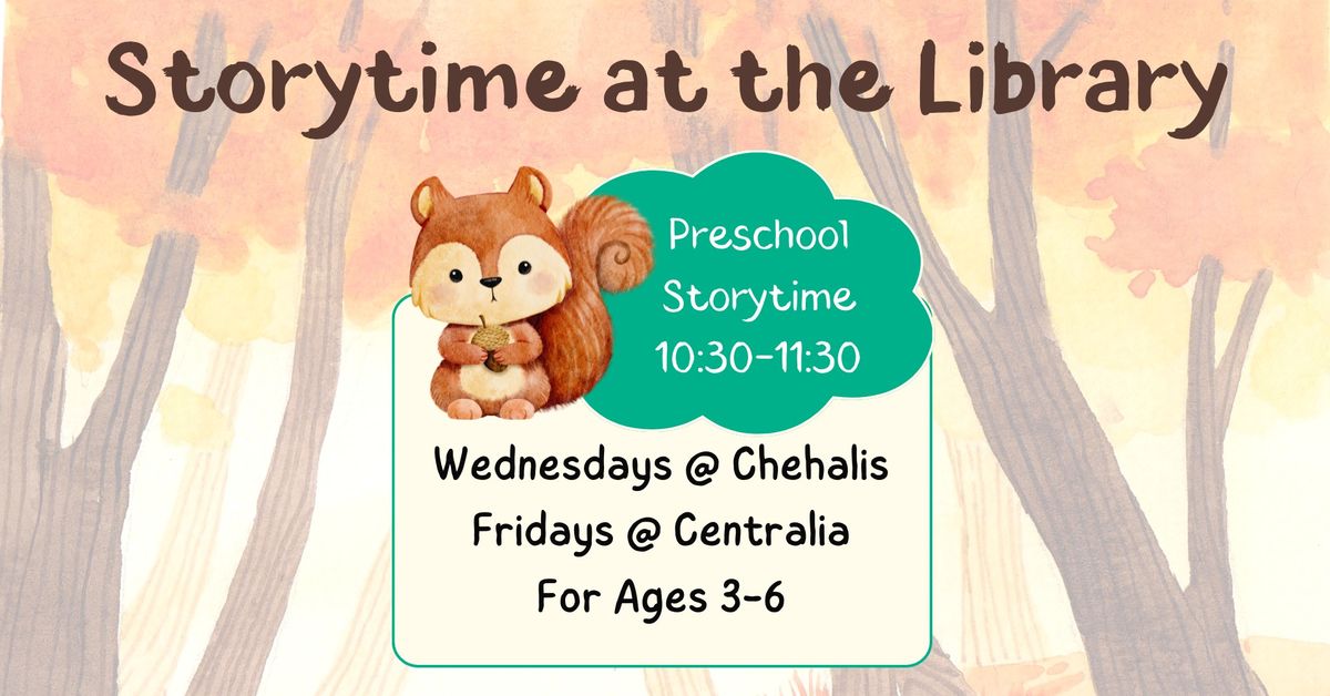 Preschool Storytime