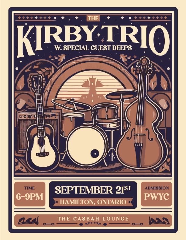 KIRBY TRIO + DEEPS :: SAT SEPT 21 (6-9pm) @ Casbah LOUNGE