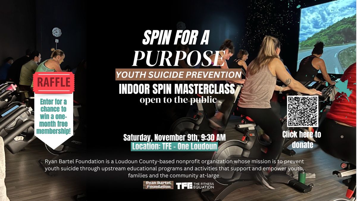 Spin for a Purpose: Youth Suicide Prevention