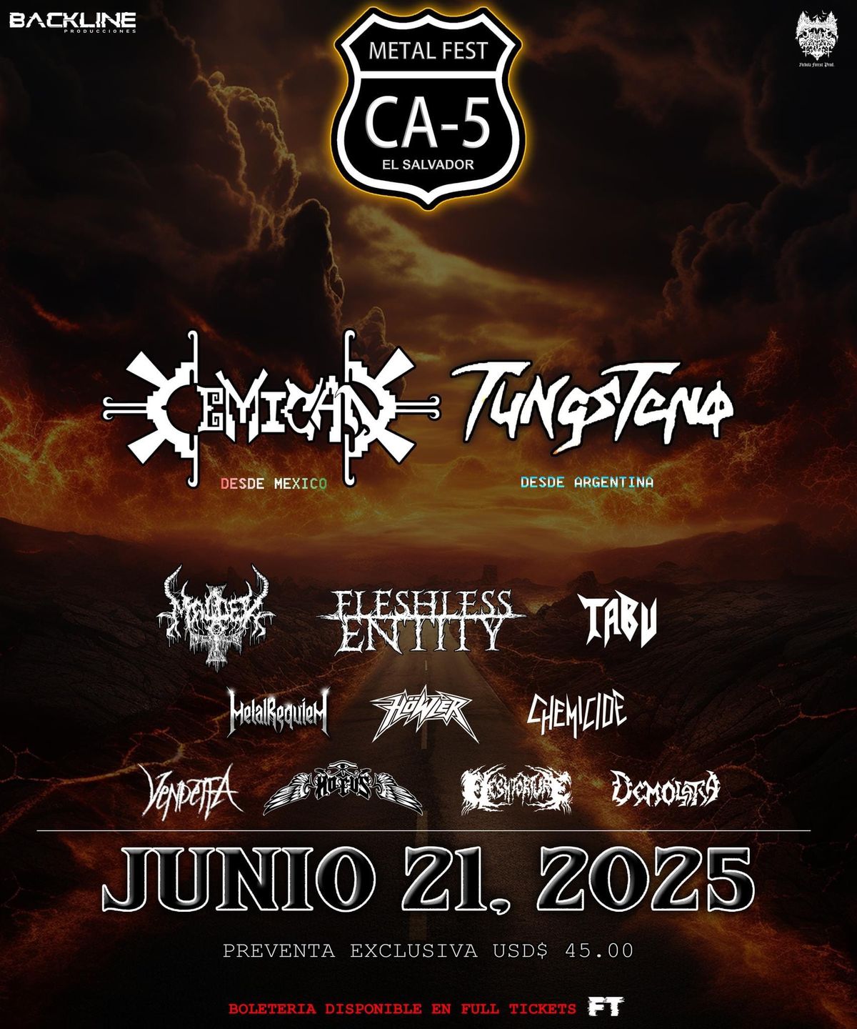 CA-5 METAL FEST El Salvador