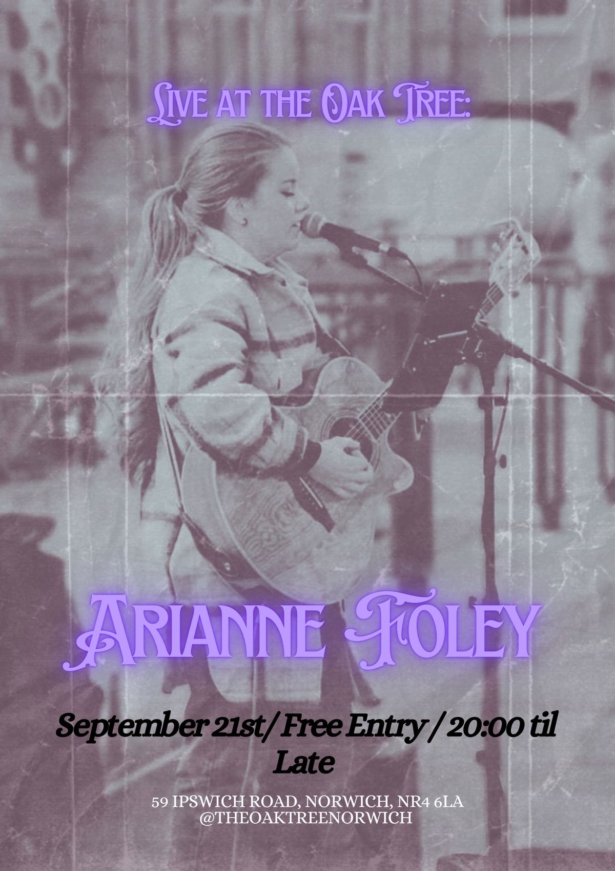 Arianne Foley at the Oak Tree