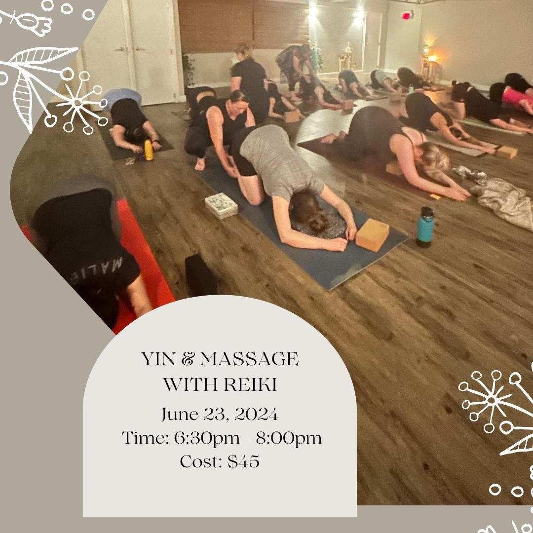 90 Minute Yin & Massage with Reiki