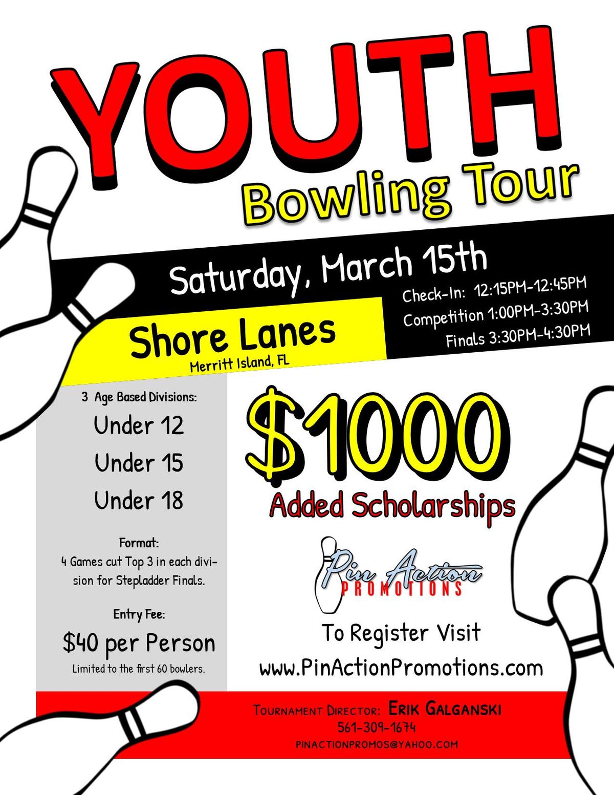 Youth Bowling Tour - March 15