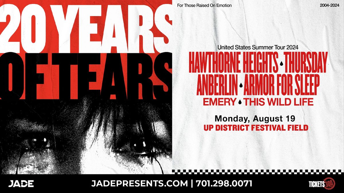 Hawthorne Heights: 20 Years of Tears Outdoors | Fargo, ND